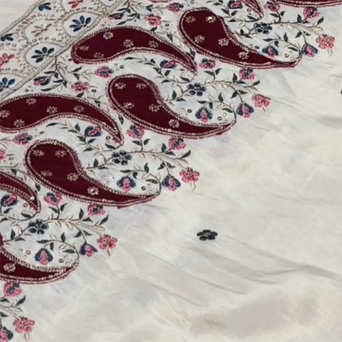 Pure Cosmos Karry Velvet Daman Fabric