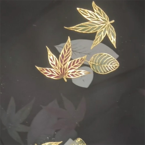 Italian Digital Print Foil Fabric