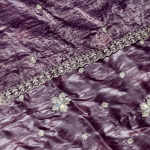 Gold Crush Buti Odhna Fabric