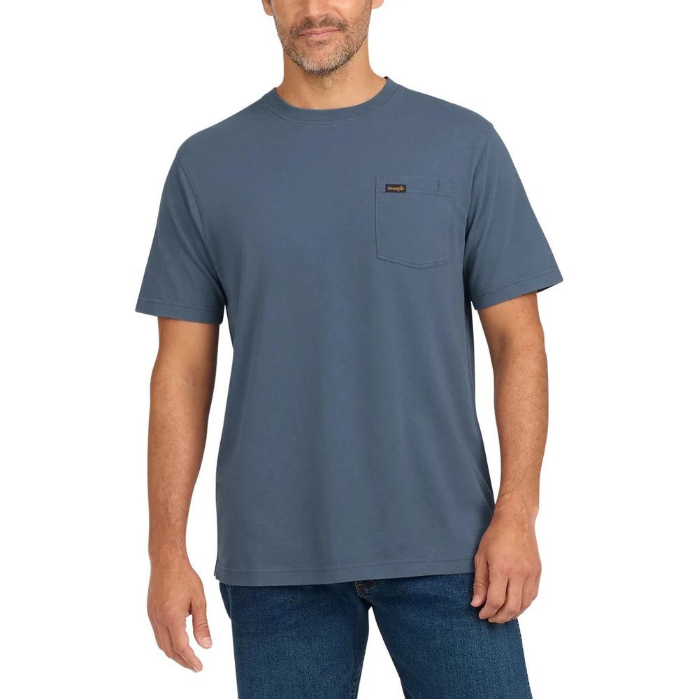 M11088 WRANGLER Mens Crew Neck Pocket T-Shirts