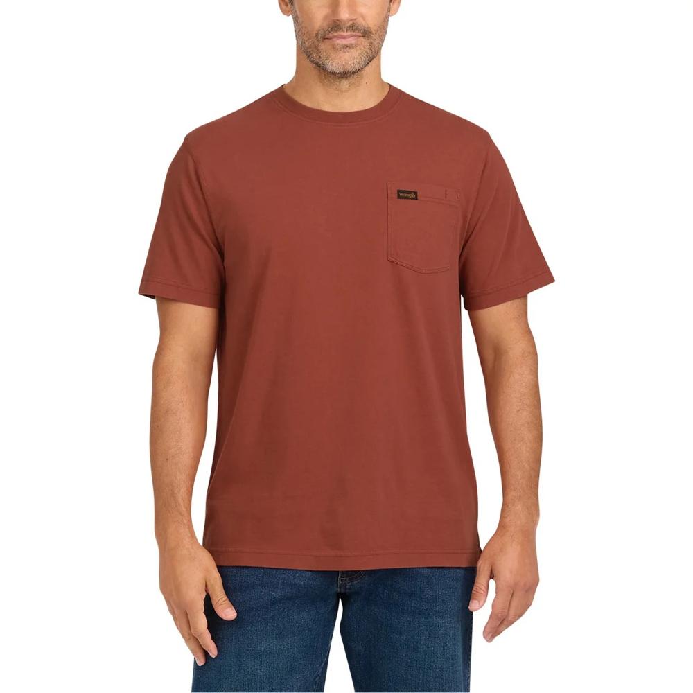 M11088 WRANGLER Mens Crew Neck Pocket T-Shirts