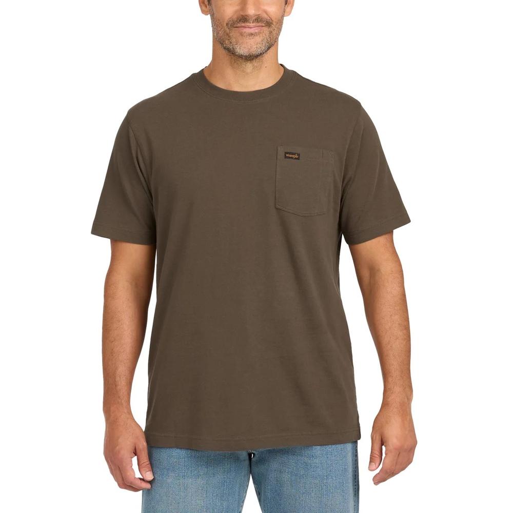 M11088 WRANGLER Mens Crew Neck Pocket T-Shirts