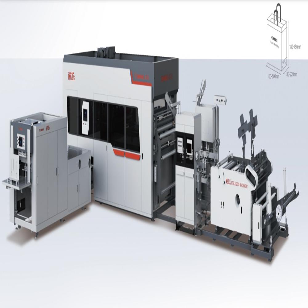 Oyang 16s Automatic Non Woven Box Bag Making Machine With Handle Online - Bag Length: 700 Millimeter (mm)
