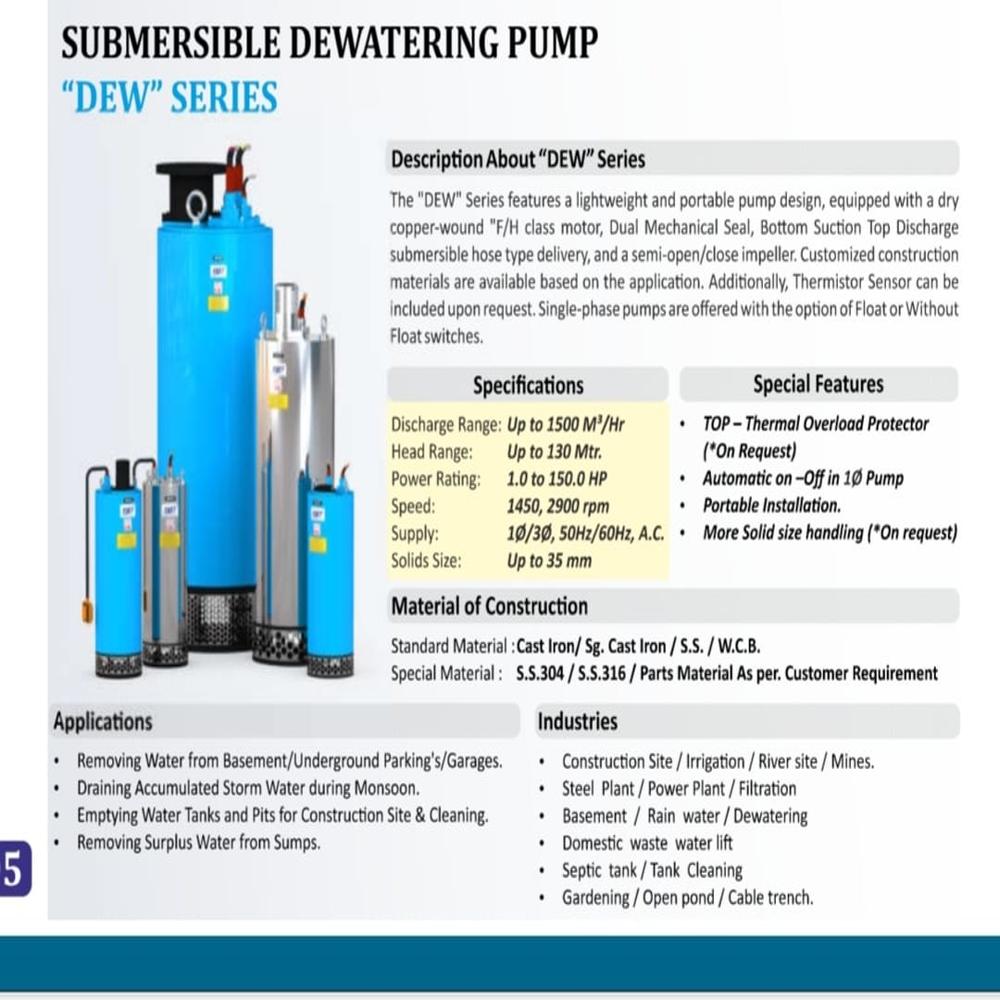 Mud Pump For Pilling - Color: Blue