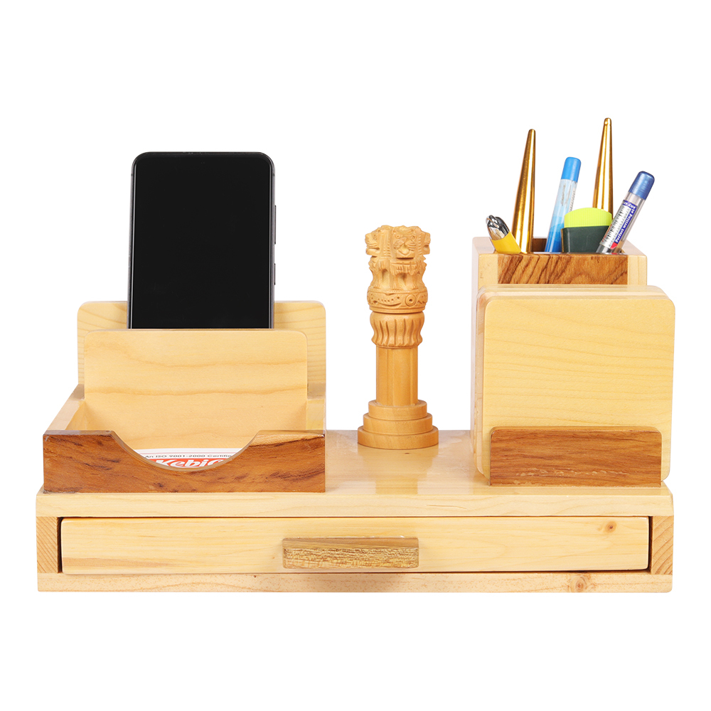 Ashoka-1400 Wooden Pen Stand