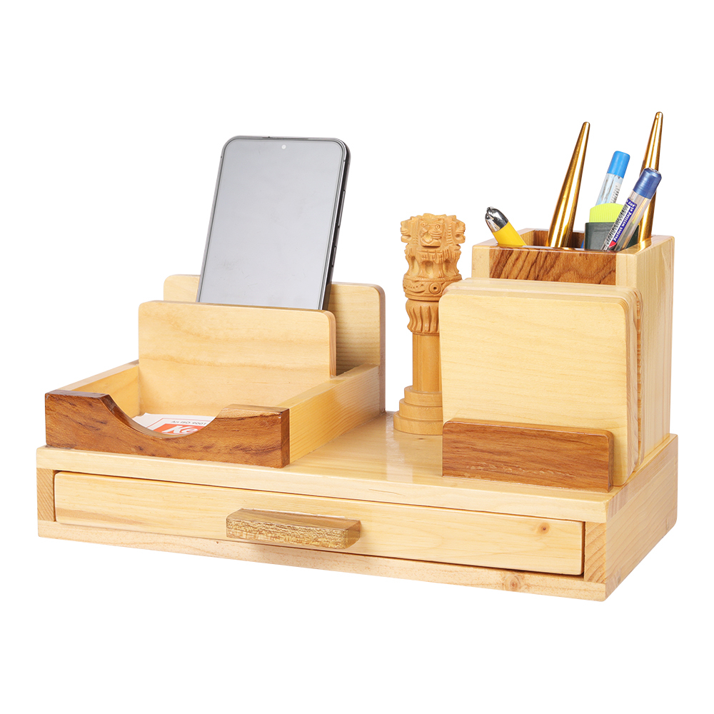 Ashoka-1400 Wooden Pen Stand