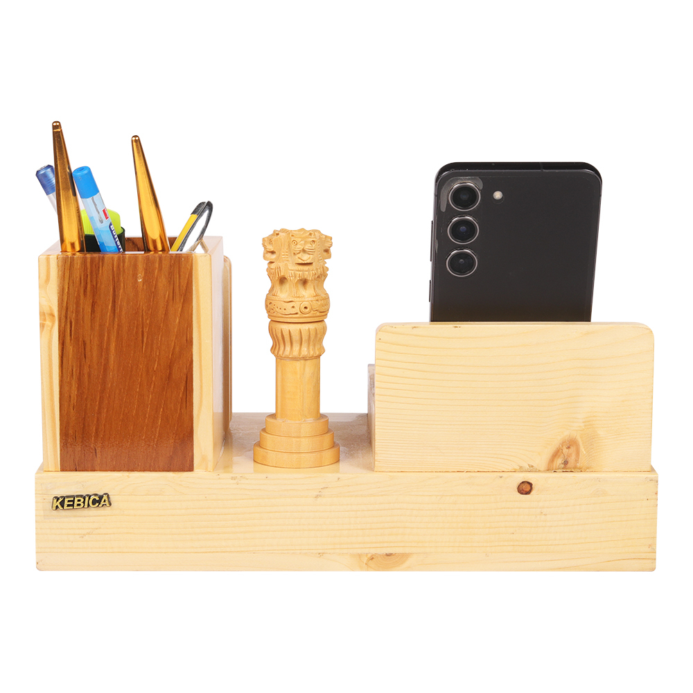 Ashoka-1400 Wooden Pen Stand