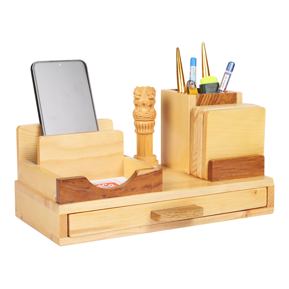 Ashoka-1400 Wooden Pen Stand