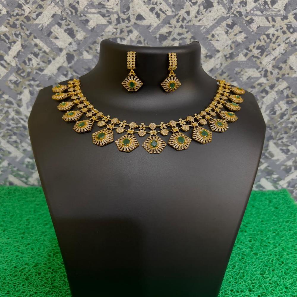 Imperial Emerald Cascade Necklace Set