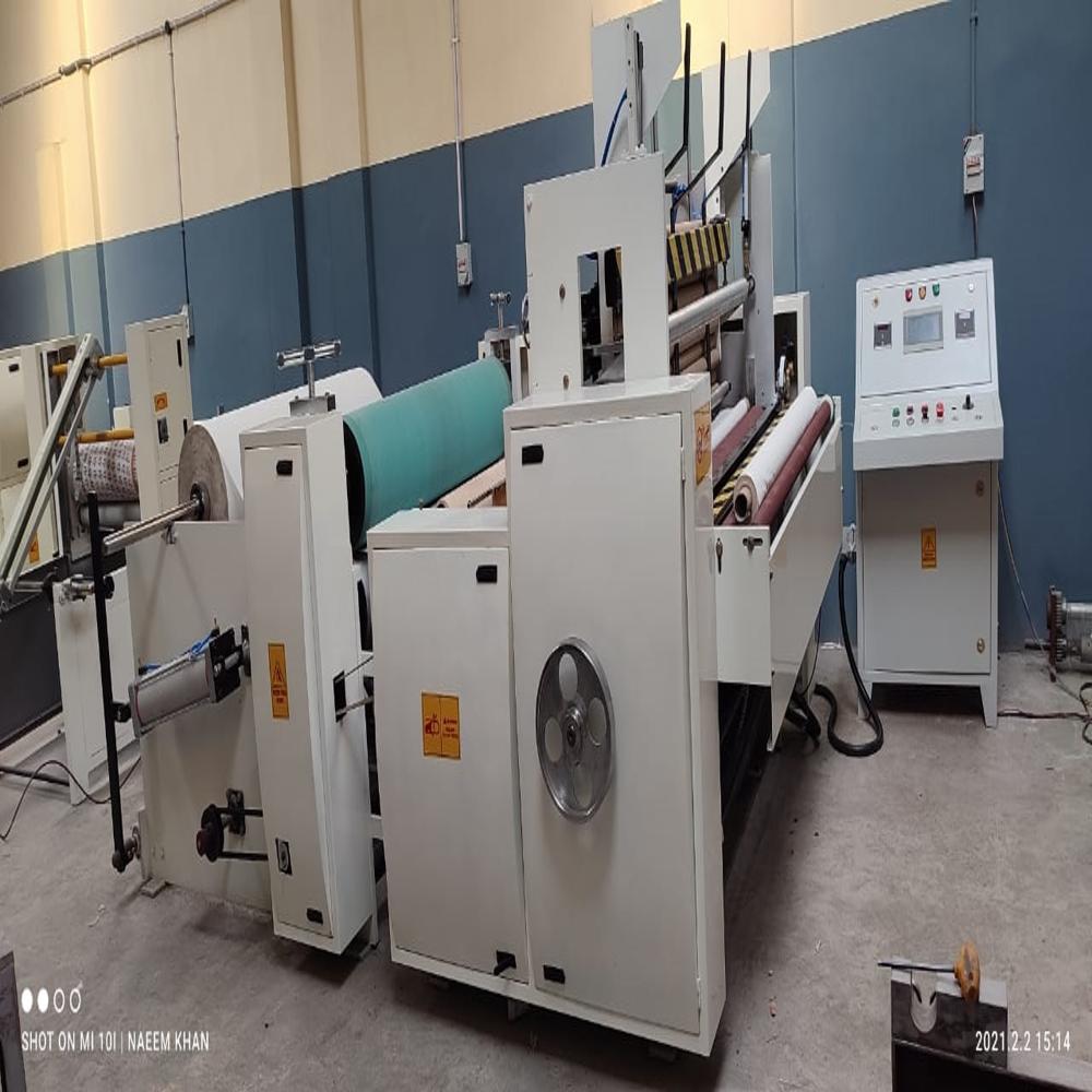 Automatic Toilet Paper & Kitchen Roll Machine - Mild Steel, 1400 To 2800 Mm Dimensions, White | 1 Kw Power, Plc Control, High-speed Operation