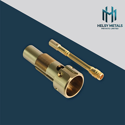H-B973 Precision CNC Machined Brass Threaded Connector Assembly
