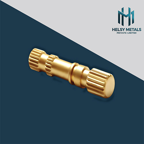 H-B980 Precision Brass Knurled Shaft