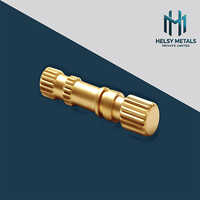 H-b980 Precision Brass Knurled Shaft