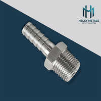 H-a1000 Stainless Steel Hose Barb Male Thread Connector - Color: Sliver