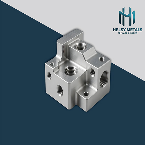 H-A995 Custom VMC Machined Aluminum Hydraulic Manifold Block