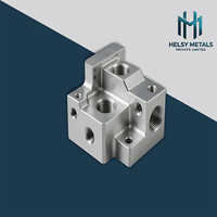 H-a995 Custom Vmc Machined Aluminum Hydraulic Manifold Block - Color: Sliver