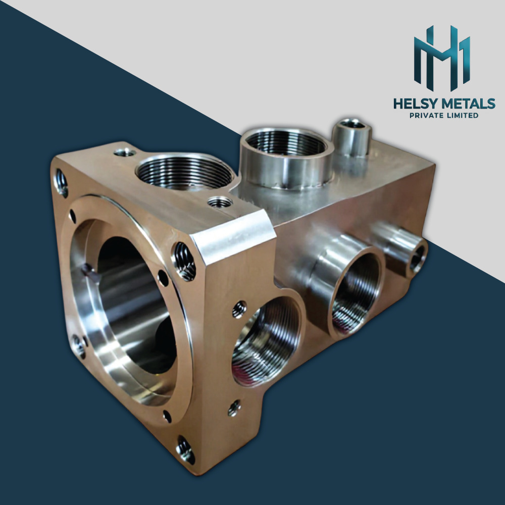 H-V806 Custom VMC Machined Hydraulic Manifold Block  Precision Aluminum VMC Machining Part