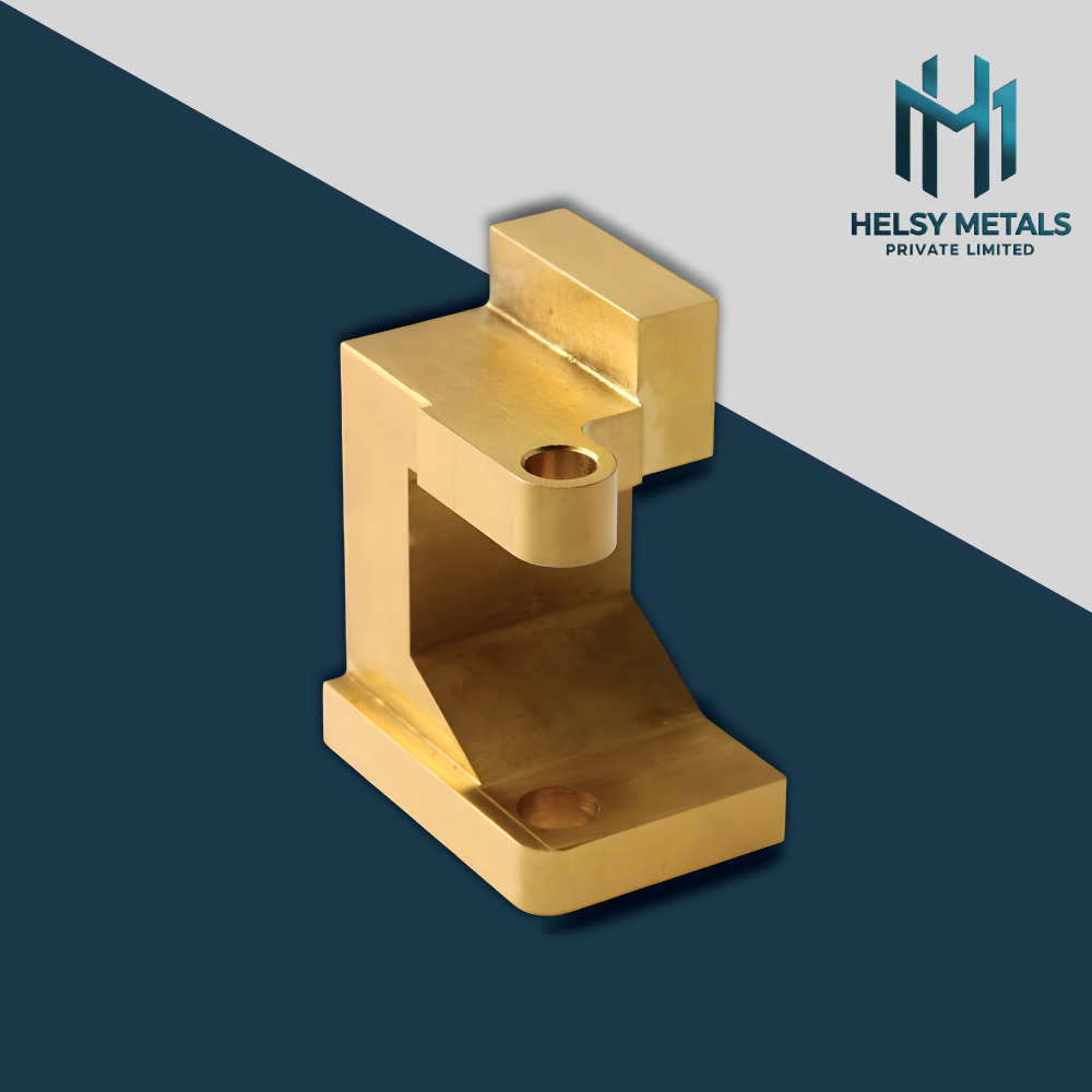 H-V809 Precision VMC Machined Brass Bracket  L-Type Brass Mounting Component