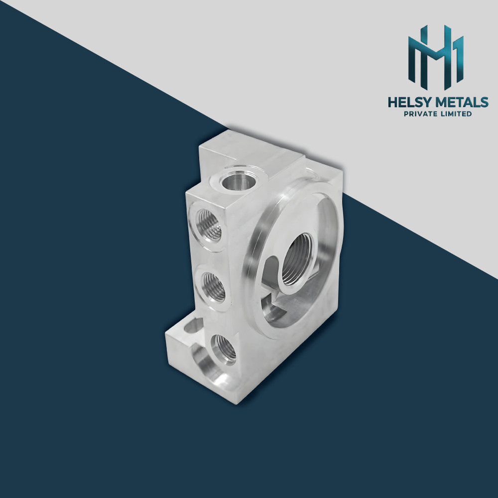 H-V811 VMC Machined Aluminum Hydraulic  Mounting Block