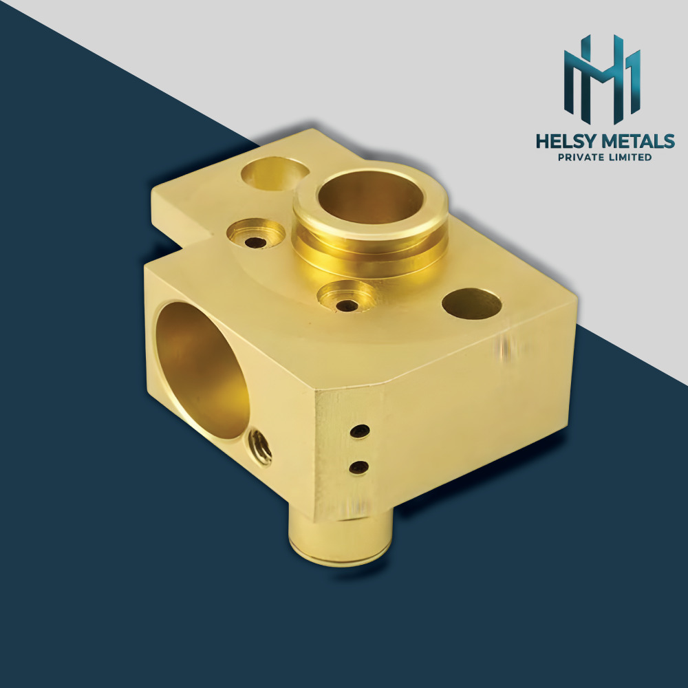 H-V816 Precision CNC Machined Brass Block