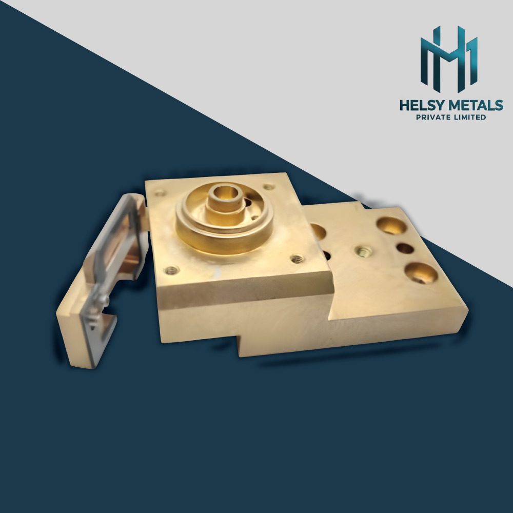 H-V829 High-Precision CNC Machined Brass Valve Block  Fluid Control Housing