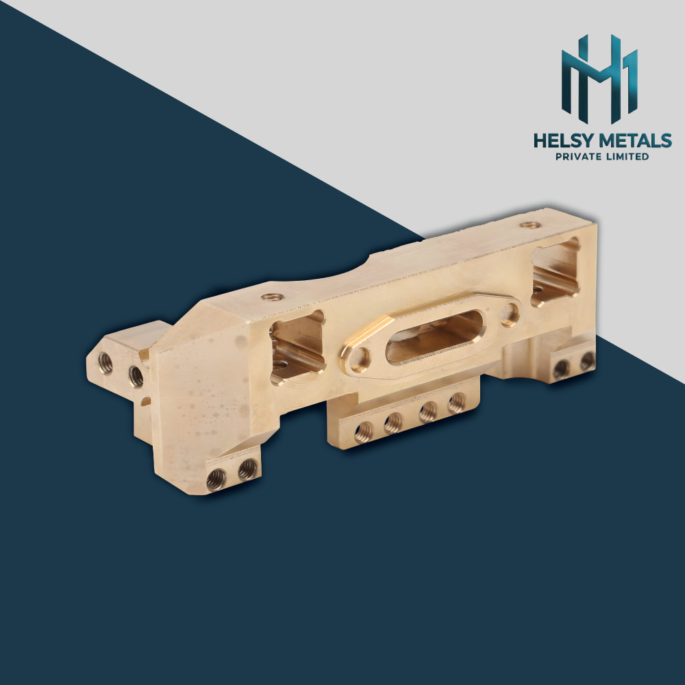 H-V830 High-Precision CNC Machined Brass Linear Guide Housing  Mechanical Mounting Block