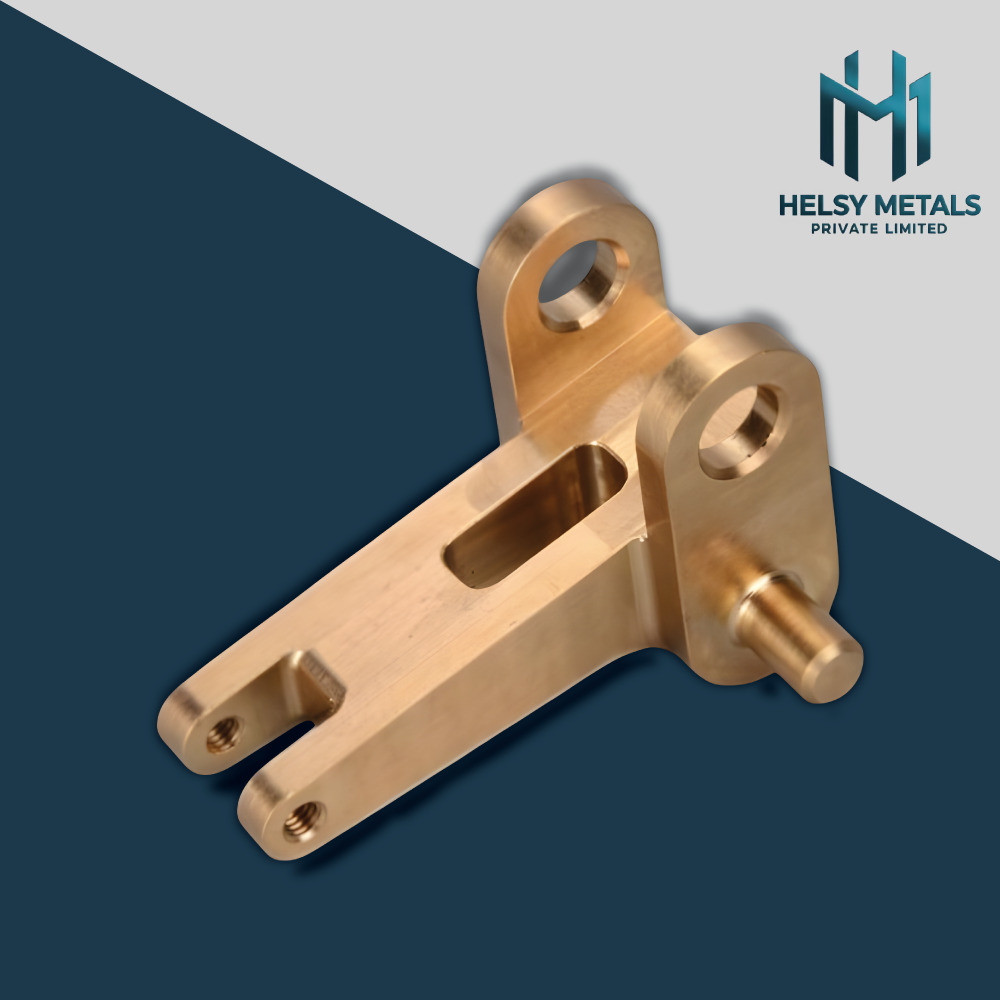 H-V840 Custom Precision VMC Machined Brass Linkage Bracket  Connector Arm