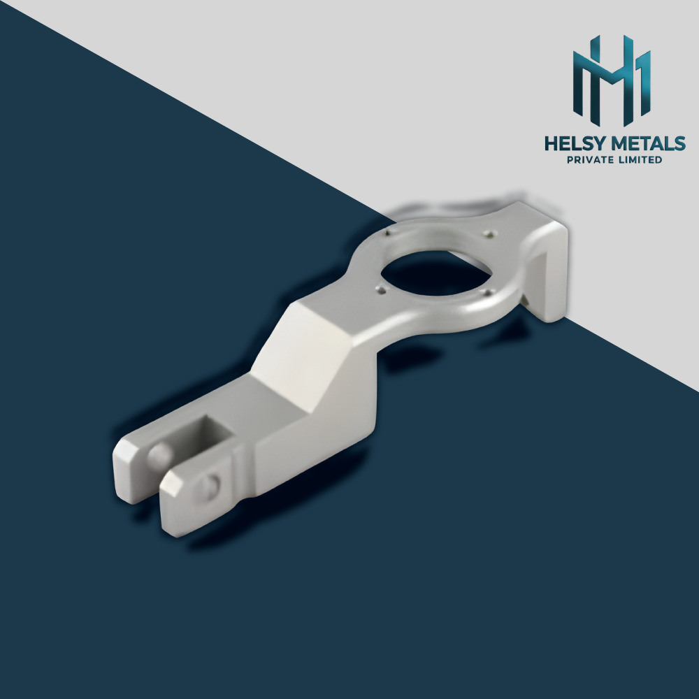 H-V845 Precision VMC Machined Aluminum Bracket  Custom Metal Mounting Arm  Industrial Support Bracket