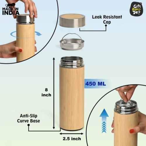 Bamboo Vacuum Flask (SS-103)