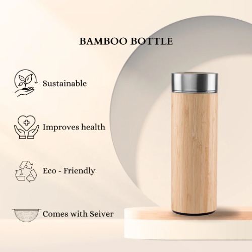 Bamboo Vacuum Flask (SS-103)