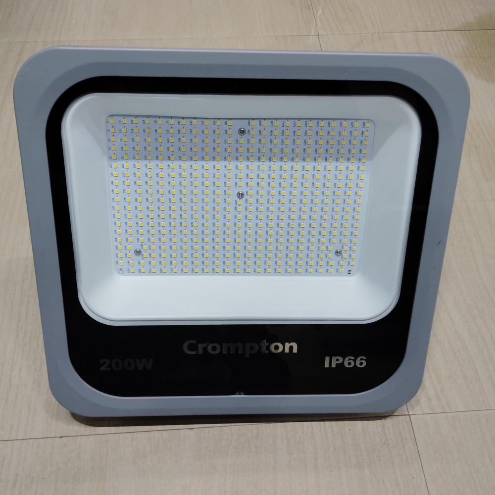 Crompton 200W LED Flood Light (EFS-532-200-857-NL-HL2-NS-GL-NTG) - 220-240V, IP66, 5700K
