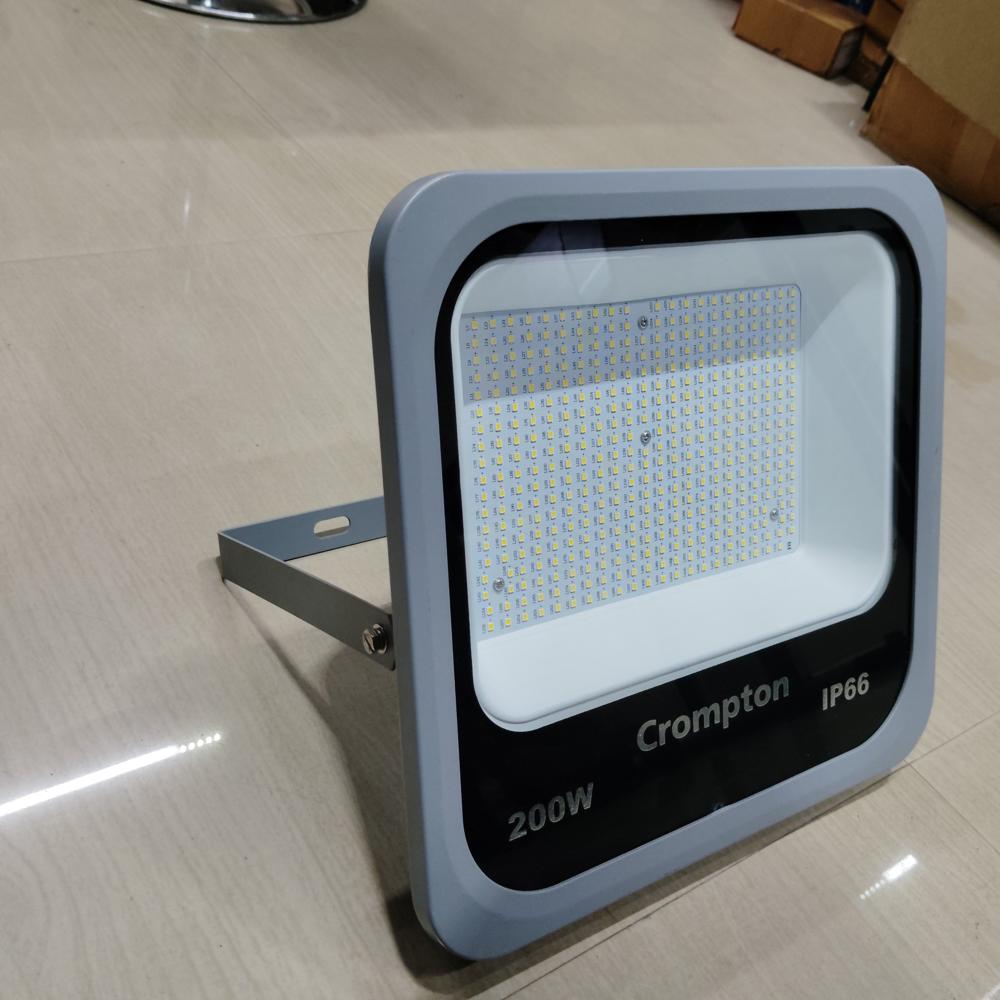 Crompton 200W LED Flood Light (EFS-532-200-857-NL-HL2-NS-GL-NTG) - 220-240V, IP66, 5700K