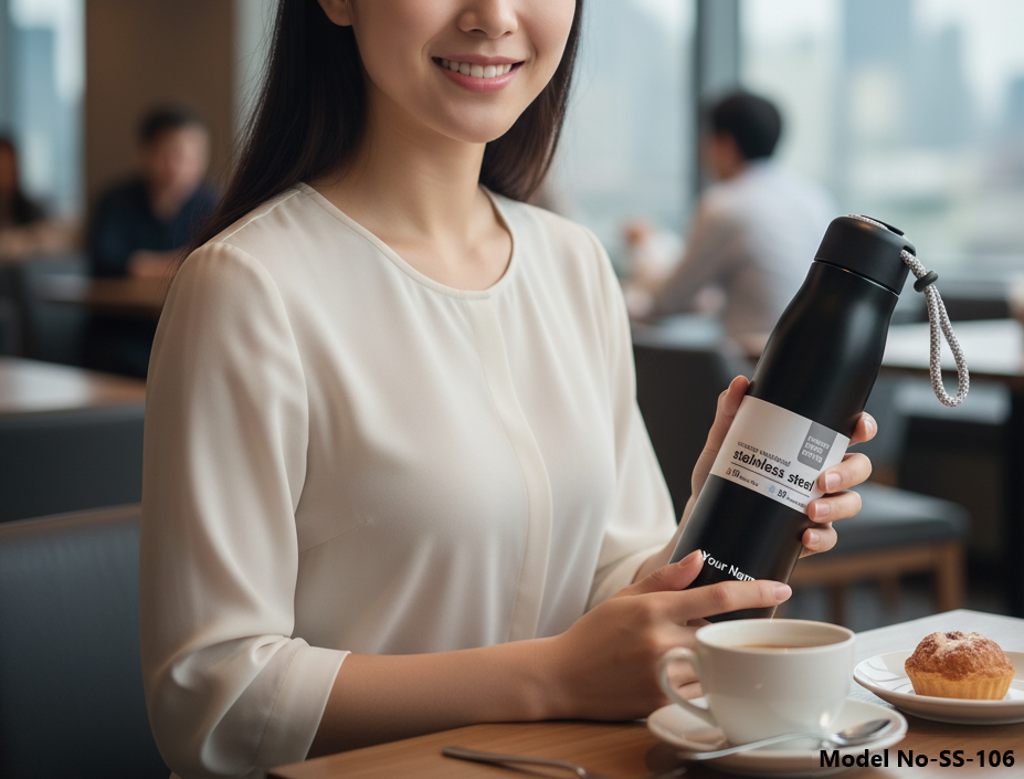 (Ss-106) Vacuum Insulated Stainless Steel Hot & Cold Double Wall Flask - Capacity: 500 Milliliter (Ml)