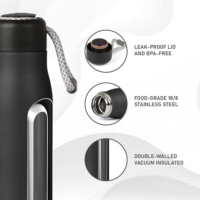 (SS-106) Vacuum Insulated Stainless Steel Hot & Cold Double Wall Flask
