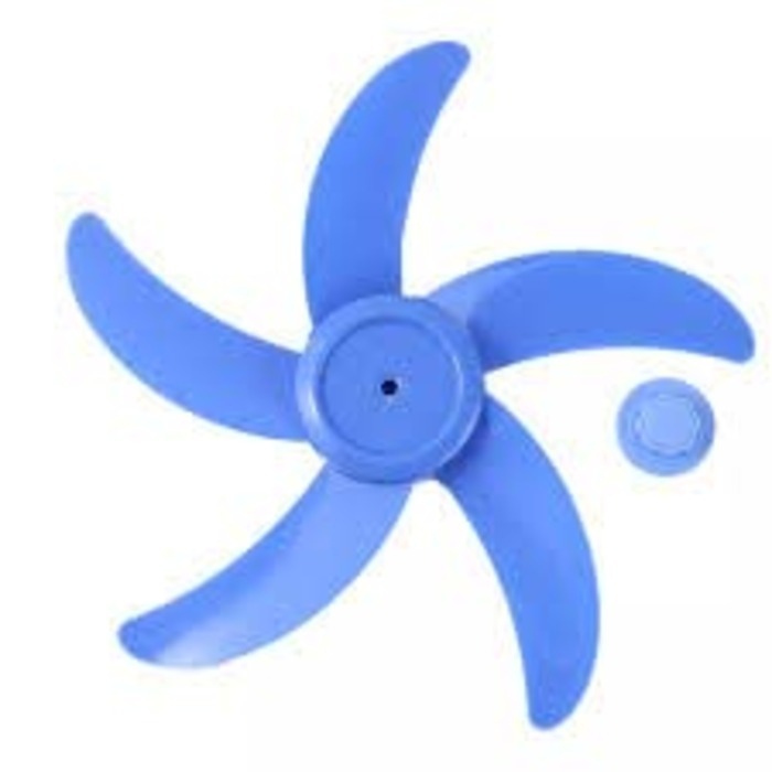 Plastic 5 Wing Talwar Ceiling Blade - Color: Orange