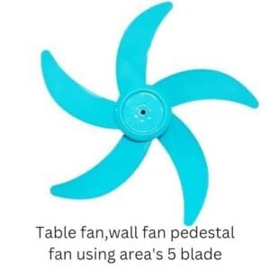 Plastic 5 Wing Talwar Ceiling Blade - Color: Orange