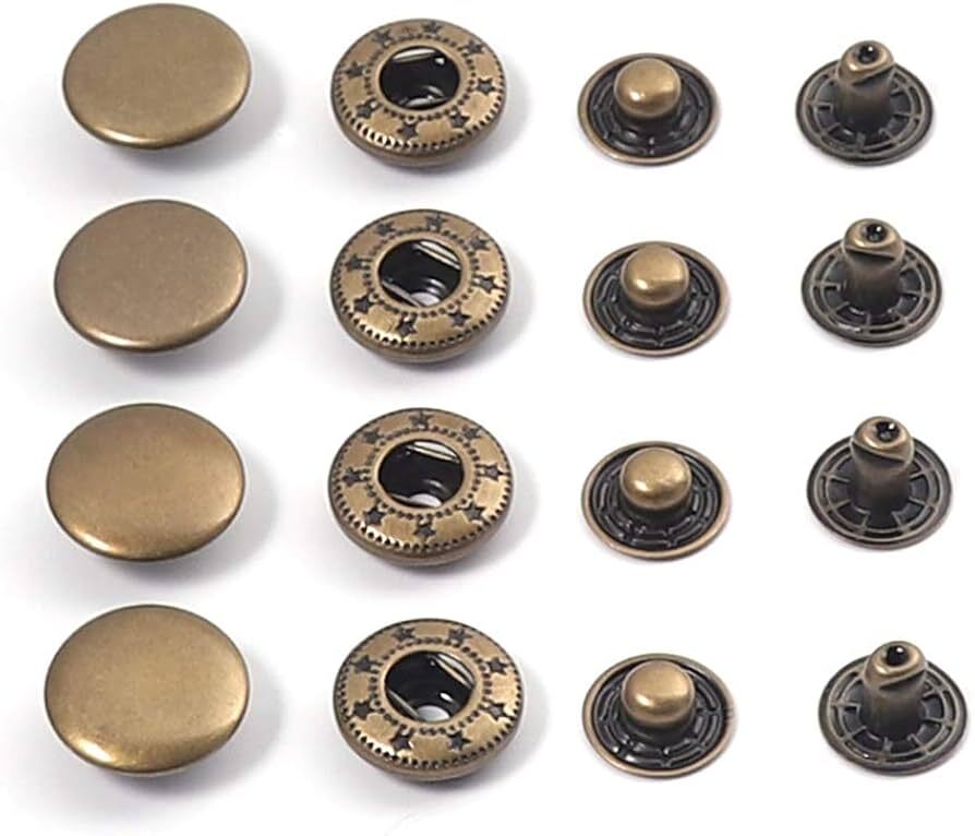 Brass Snap Buttons - Color: Different Available