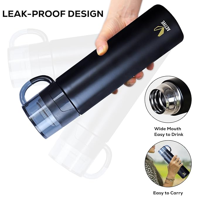 (SS-108) Vacuum Insulated Hot & Cold Stainless Steel Reusable Double-Wall Flask