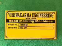 Aluminium Golden Name Plate - Color: Multicolor