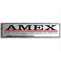 Aluminium Transformer Name Plates - Color: Silver