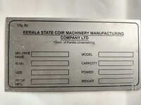Aluminium Logo Plates - Color: Silver