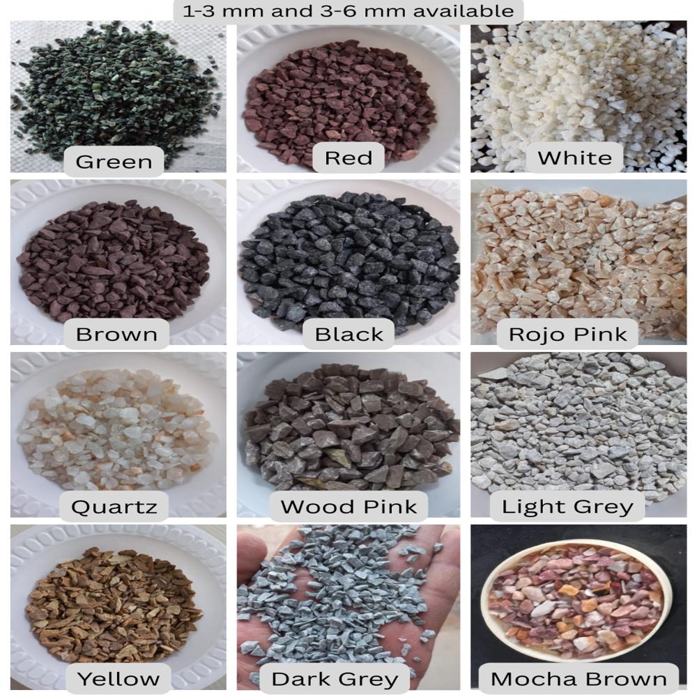 Factory Direct Supply Natural Crushed Marble Stone Chips for Construction Projects and Epoxy Flooring