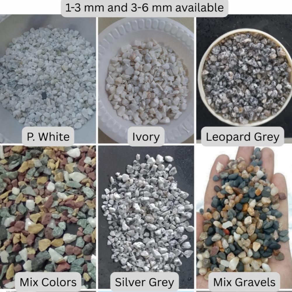 Factory Direct Supply Natural Crushed Marble Stone Chips for Construction Projects and Epoxy Flooring