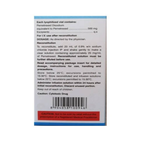 Relitrexed 500 Mg Injection - Physical Form: Powder