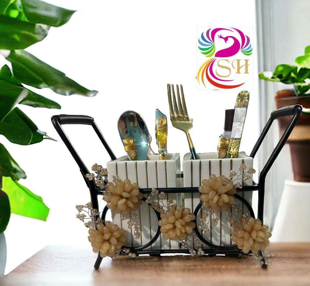 Resin Holder Metal Cutlery Stand
