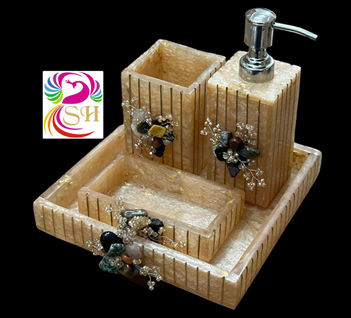 White Resin Hand Soap Dispenser