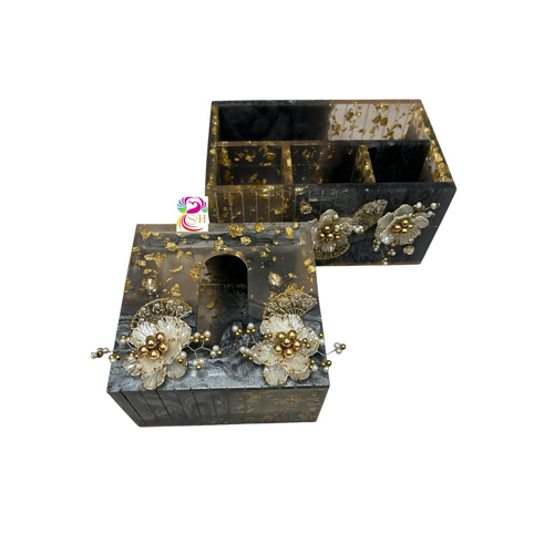 Resin Cutlery Tissue Box