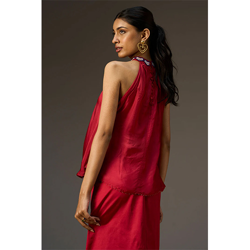 Halter Top - Color: Red