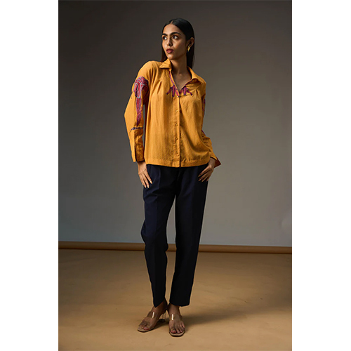 Mustard Shirt - Design: Plain