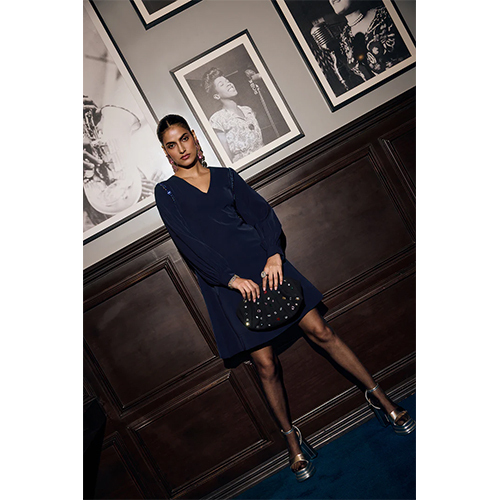 Short Dresses - Color: Navy Blue
